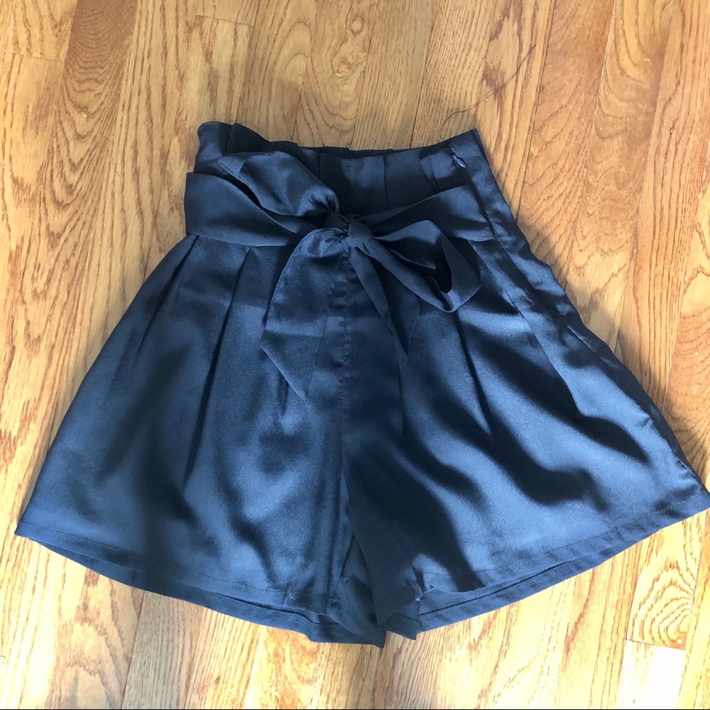 Black High Waisted Shorts